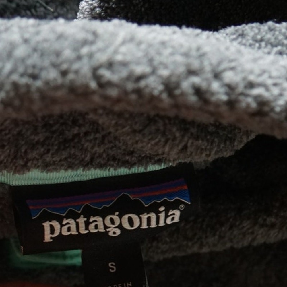 Patagonia Womens Re-Tool Snap-T Pullover Gray Teal Fleece 25443 Size S - Picture 4 of 7